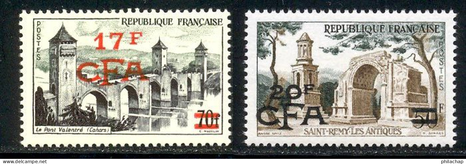 Reunion 1957 Yvert 339 / 340 ** TB - Unused Stamps