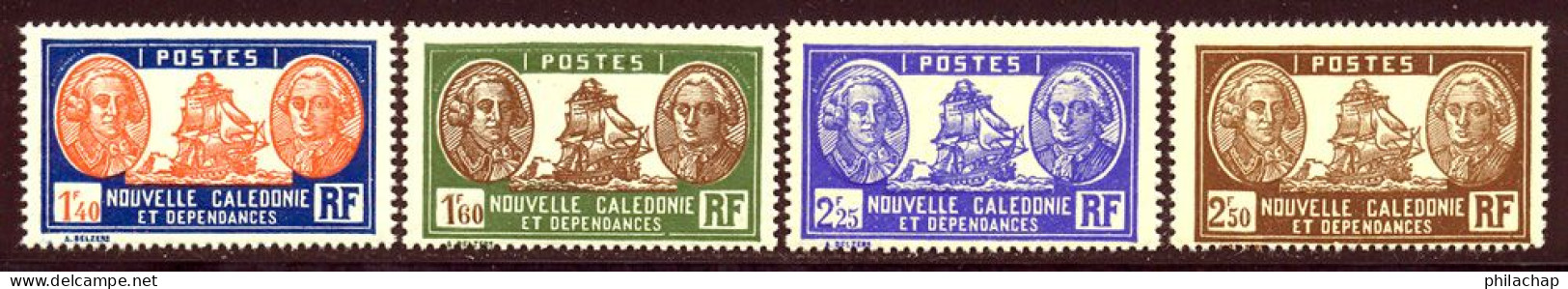 Nouvelle-Caledonie 1939 Yvert 186 / 189 ** TB - Neufs