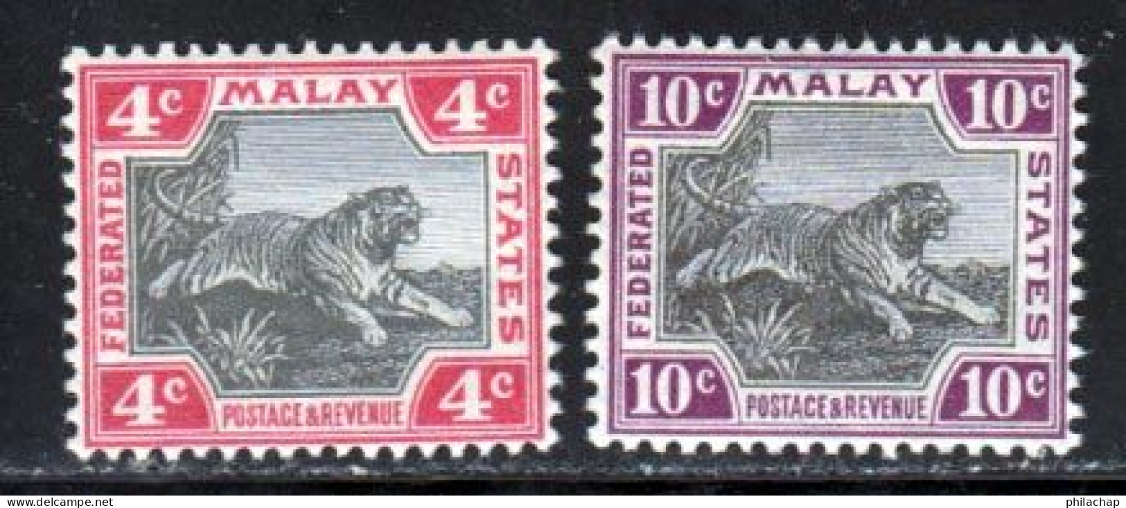 Malaisie 1905 Yvert 29 - 32 ** TB - Federated Malay States