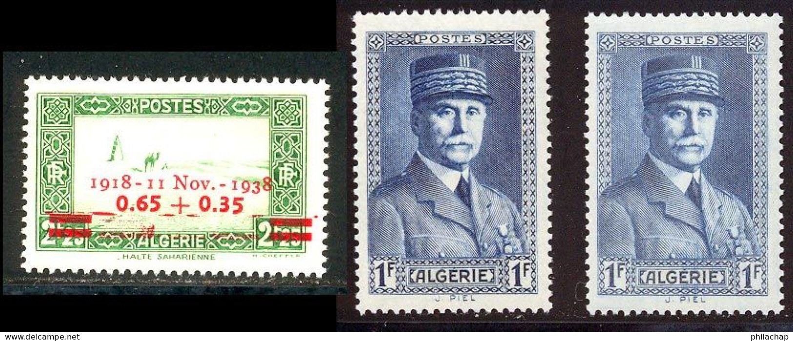 Algerie 1938 Yvert 147 - 168 Normal Et Clair ** TB - Neufs