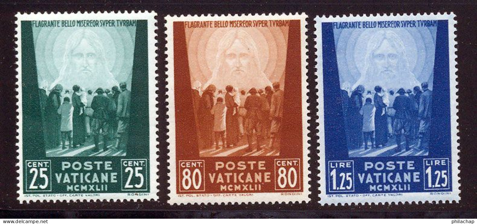 Vatican 1942 Yvert 95 / 97 ** TB - Ungebraucht