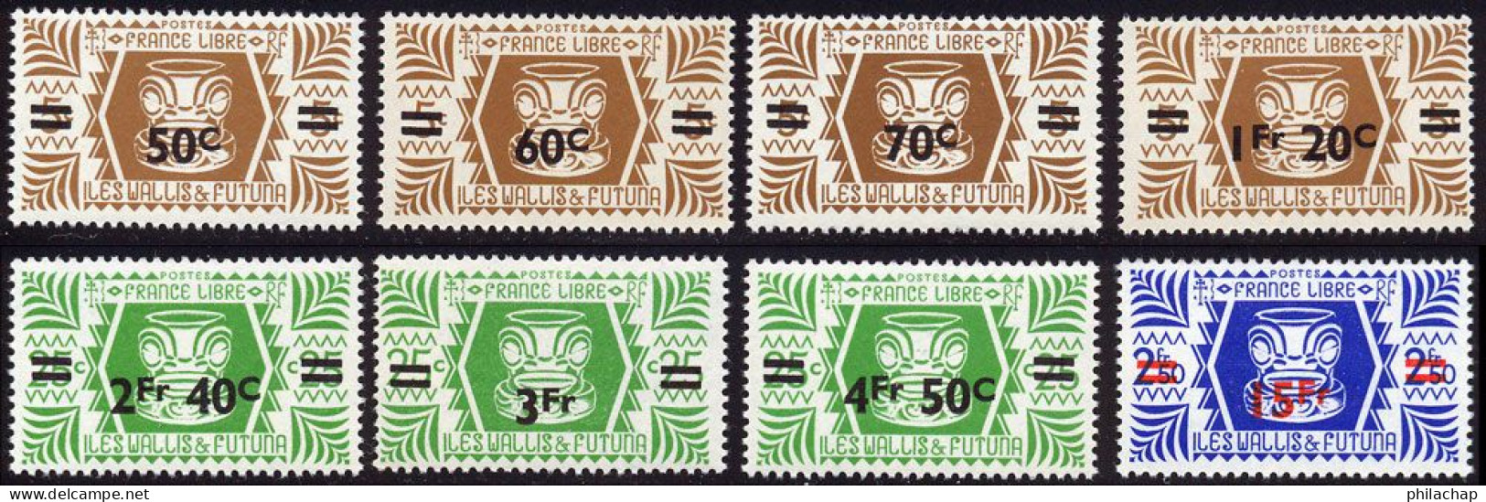 Wallis Et Futuna 1945 Yvert 148 / 155 ** TB - Neufs