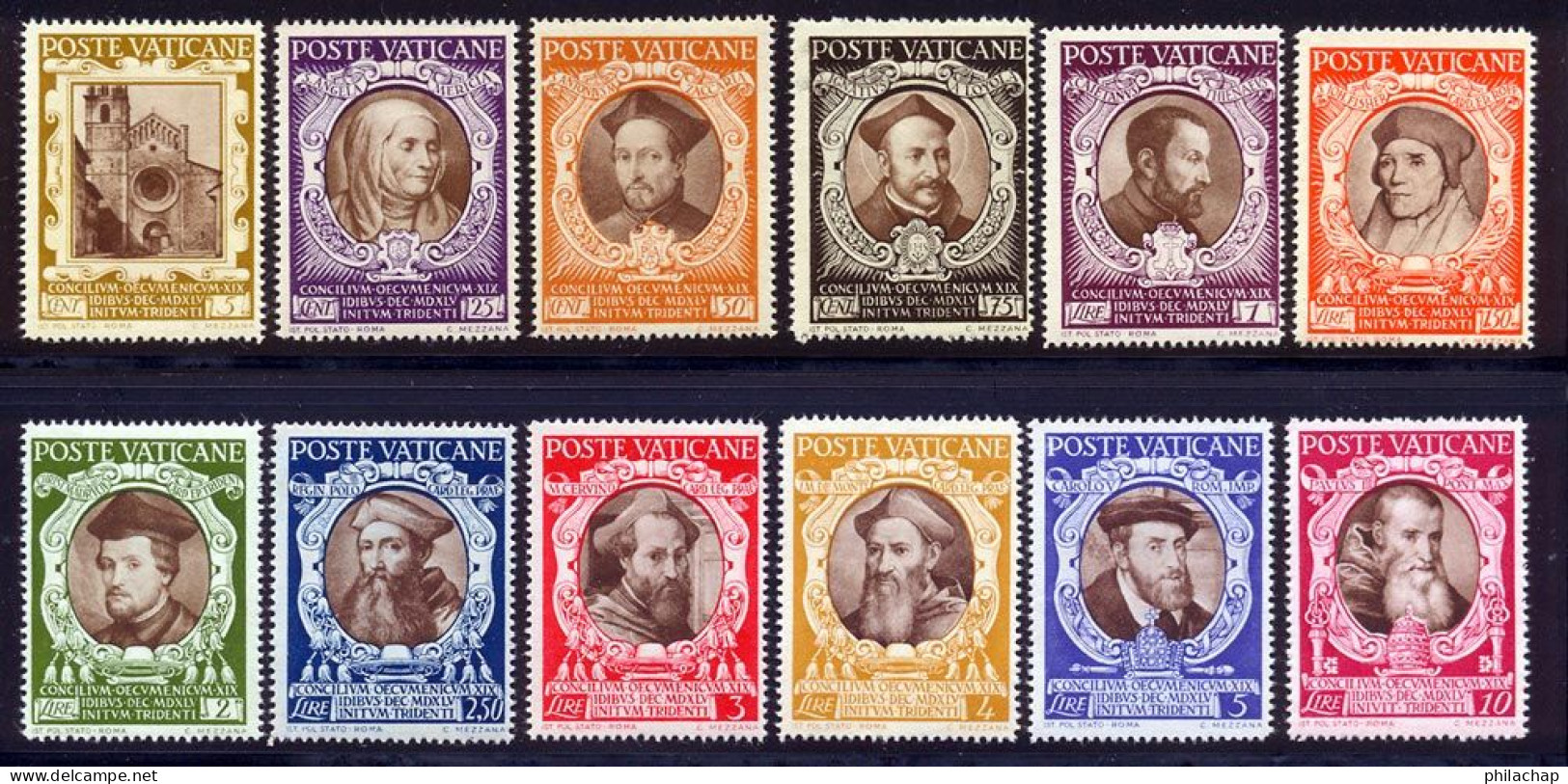 Vatican 1946 Yvert 128 / 139 ** TB - Unused Stamps