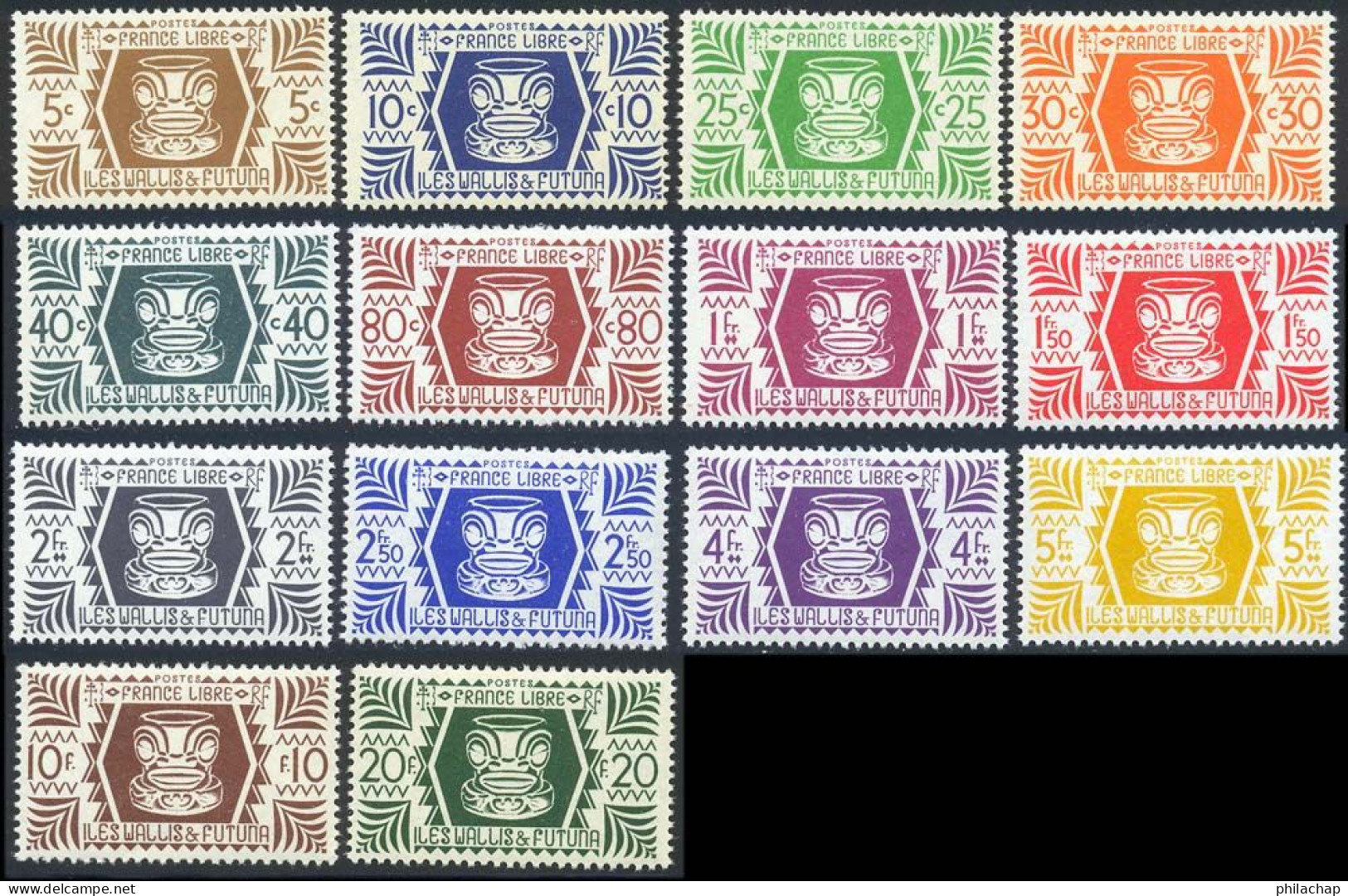 Wallis Et Futuna 1944 Yvert 133 / 146 ** TB - Nuovi