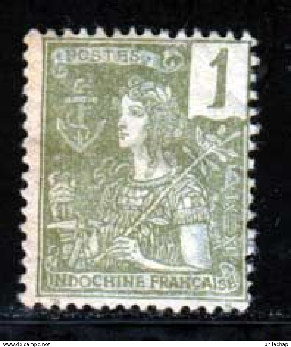 Indochine 1904 Yvert 24 * TB Charniere(s) - Unused Stamps