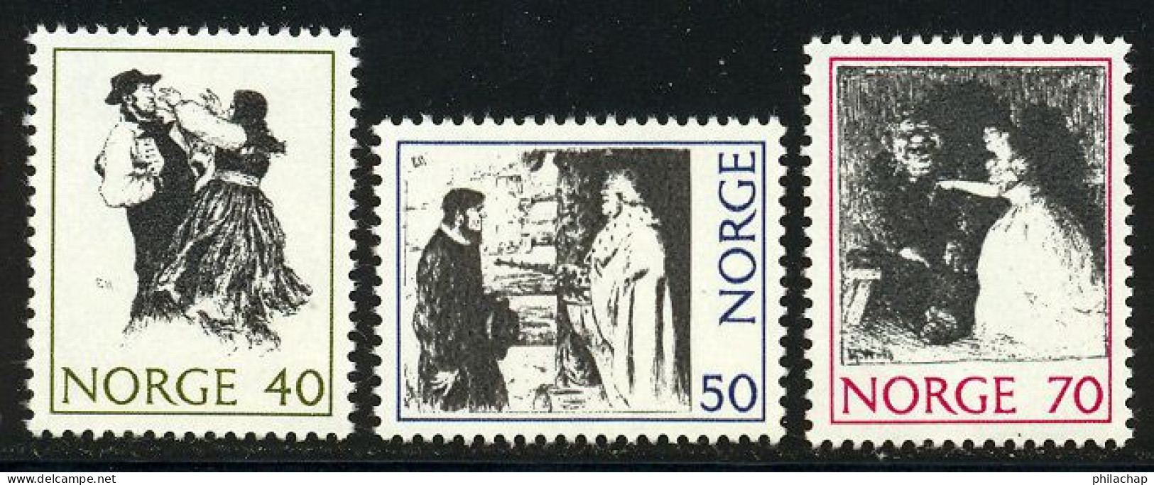 Norvege 1971 Yvert 586 / 588 ** TB - Nuevos