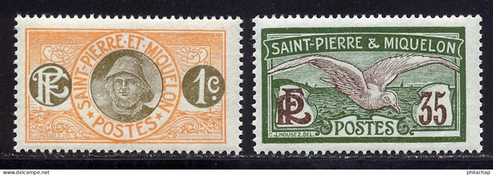St Pierre Et Miquelon 1900 Yvert 78 - 86 ** TB - Unused Stamps