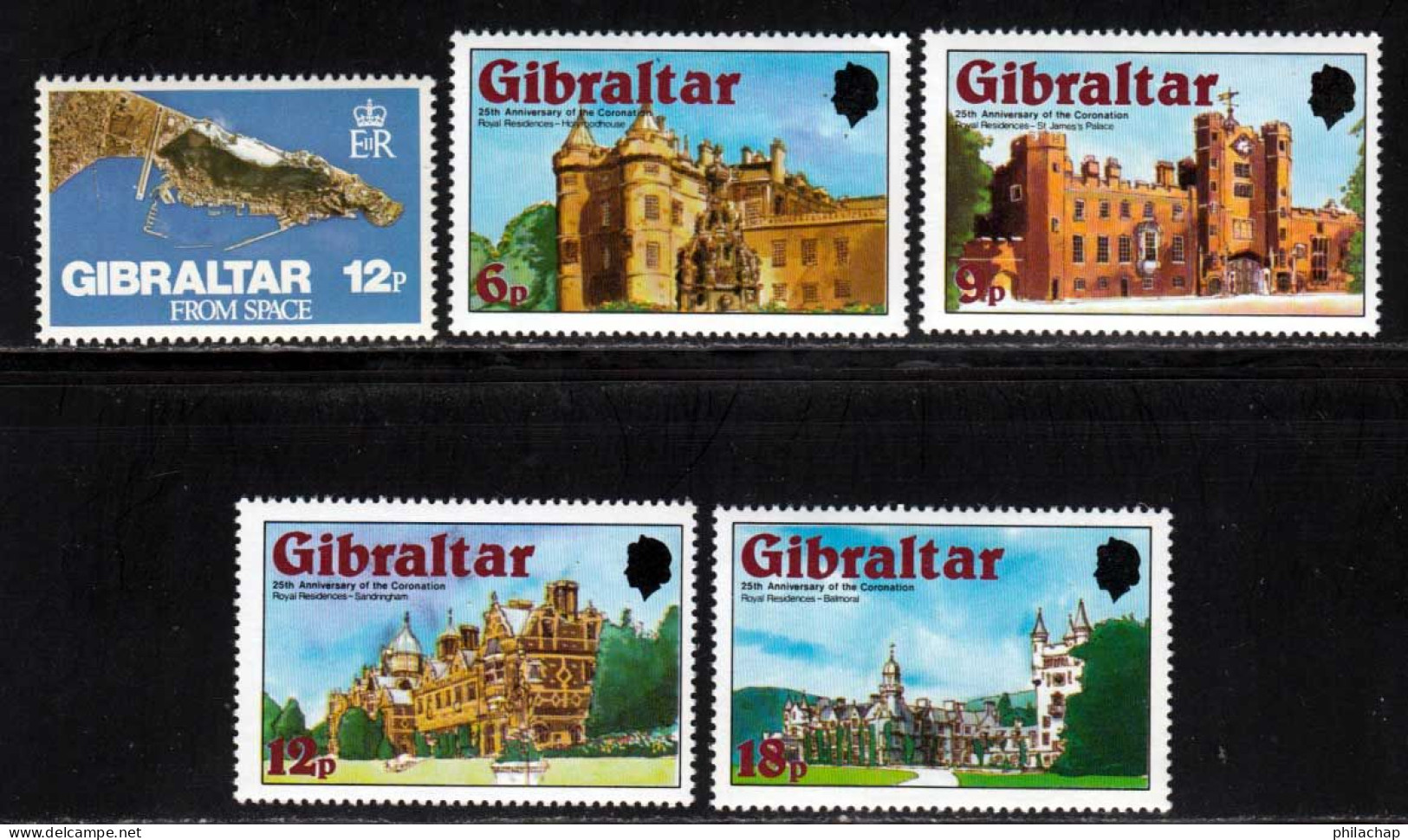 Gibraltar 1978 Yvert 371 / 375 ** TB - Gibilterra