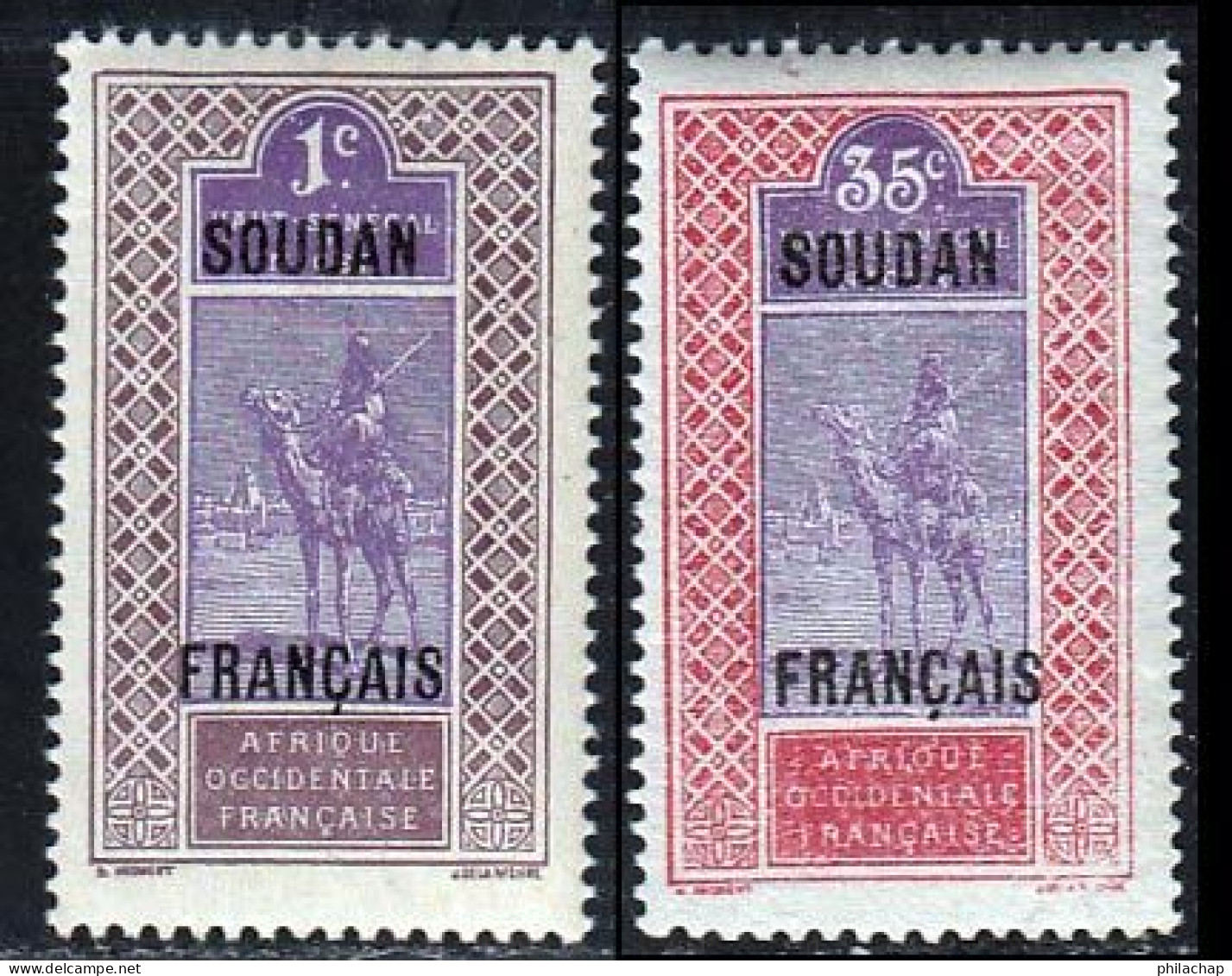 Soudan 1921 Yvert 20 - 29 ** TB - Ongebruikt