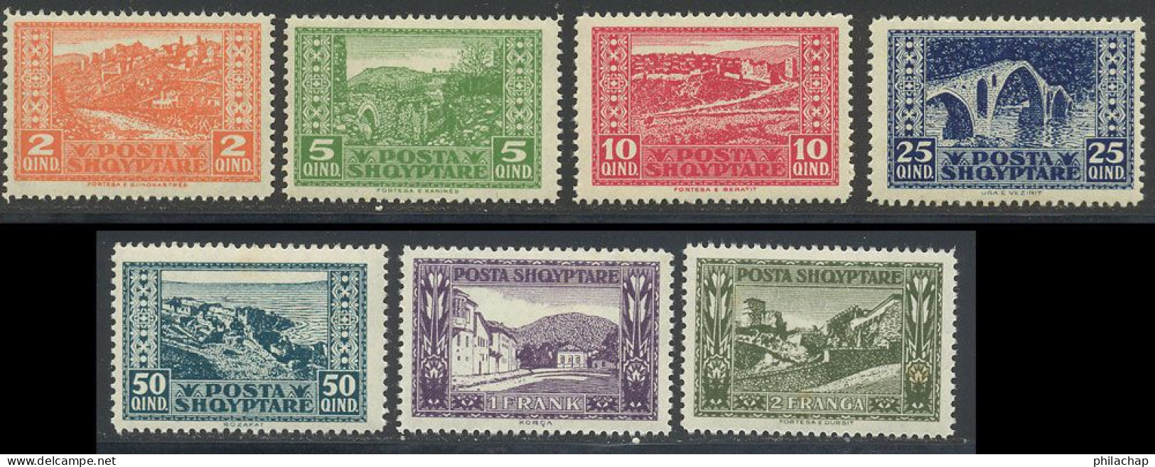 Albanie 1922 Yvert 120 / 126 ** TB - Albania