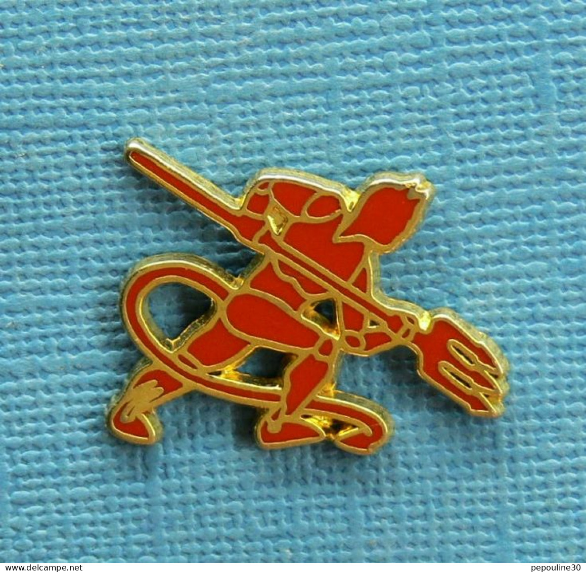 1 PIN'S /  ** EMBLÈME DU 152ème RÉGIMENT D'INFANTERIE / COLMAR " LES DIABLES ROUGE " ** - Armee