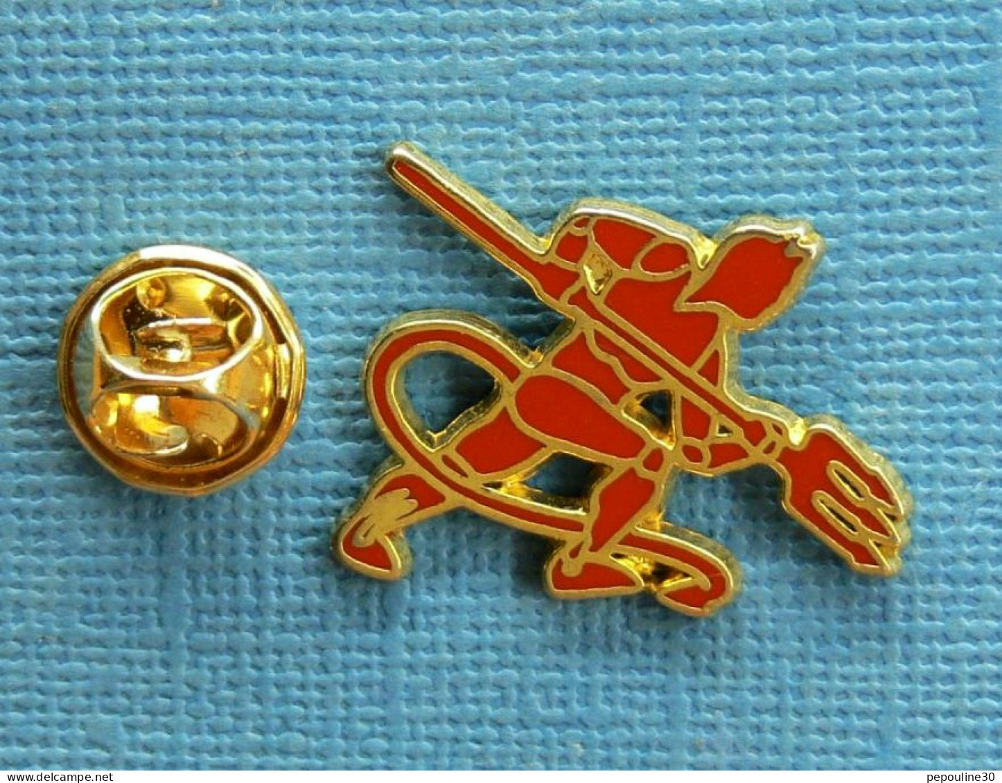 1 PIN'S /  ** EMBLÈME DU 152ème RÉGIMENT D'INFANTERIE / COLMAR " LES DIABLES ROUGE " ** - Militaria