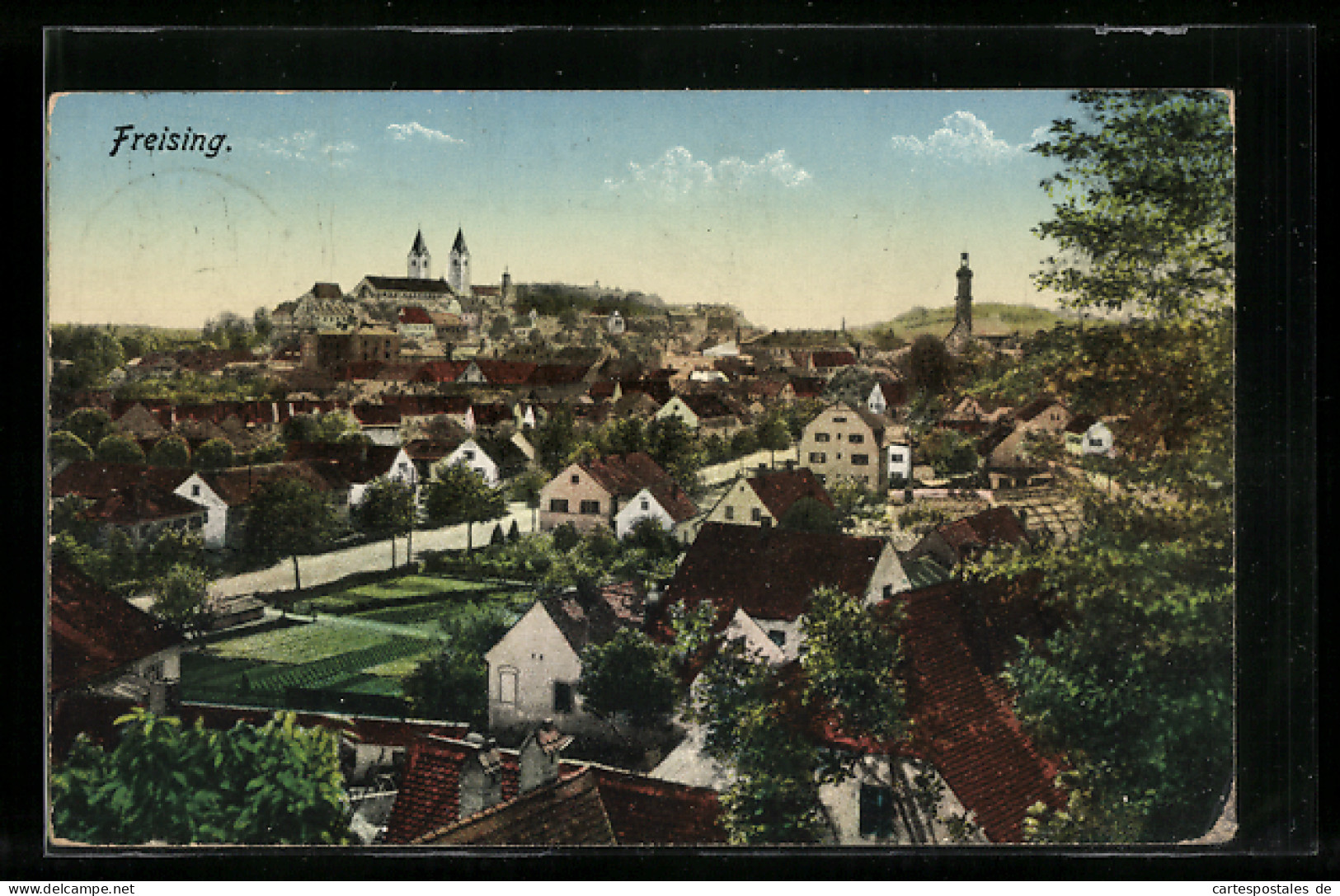 AK Freising, Ortsansicht Mit Kirchtürmen  - Freising