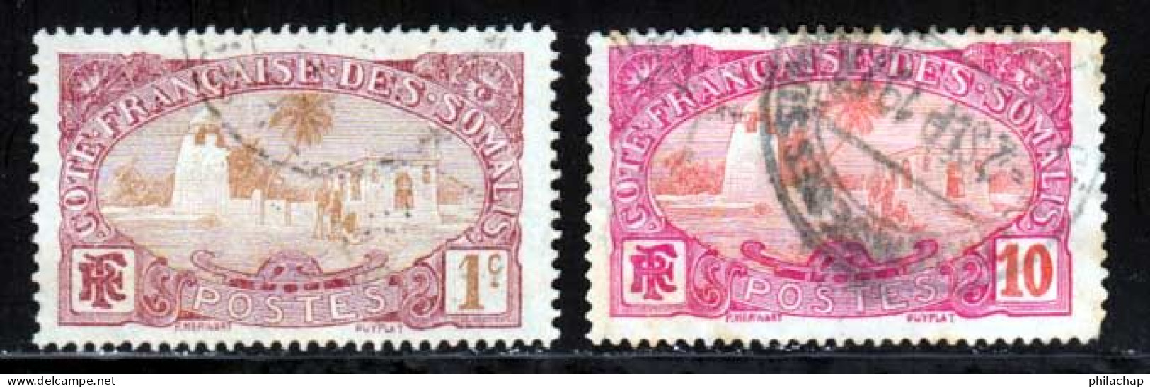 Cote Des Somalis 1909 Yvert 67 - 71 (o) B Oblitere(s) - Used Stamps