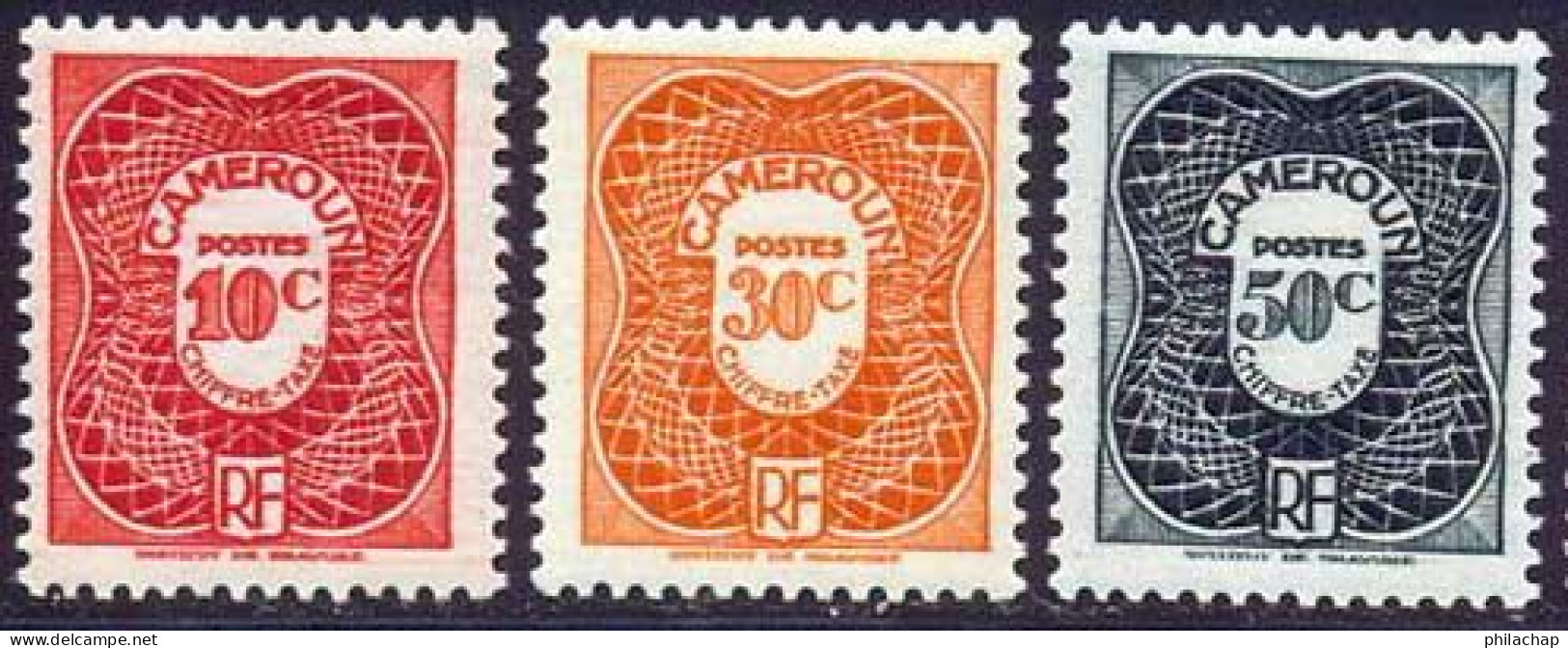 Cameroun Taxe 1947 Yvert 25 / 27 ** TB - Ungebraucht