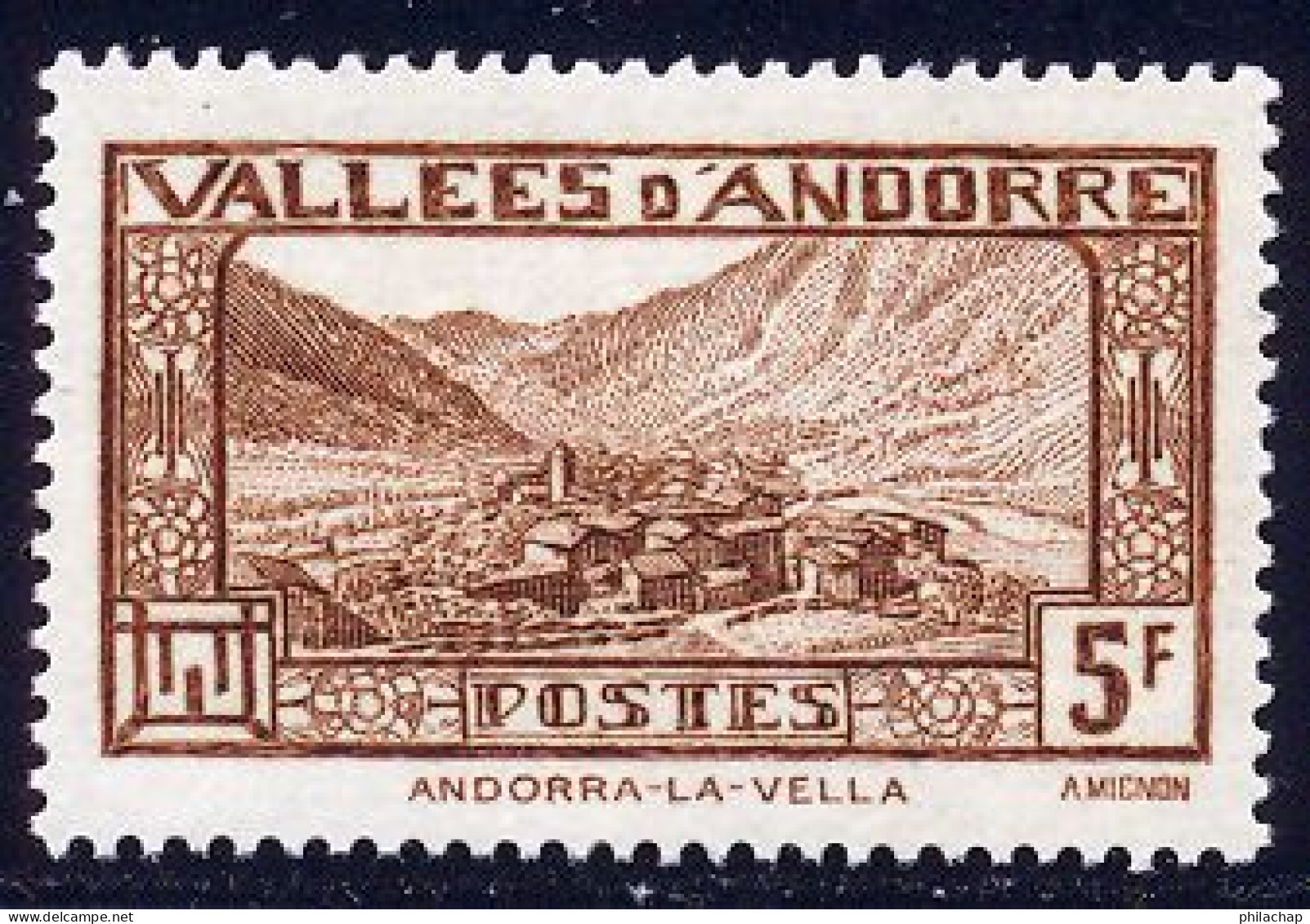 Andorre Francais 1937 Yvert 43 ** TB Bord De Feuille - Neufs