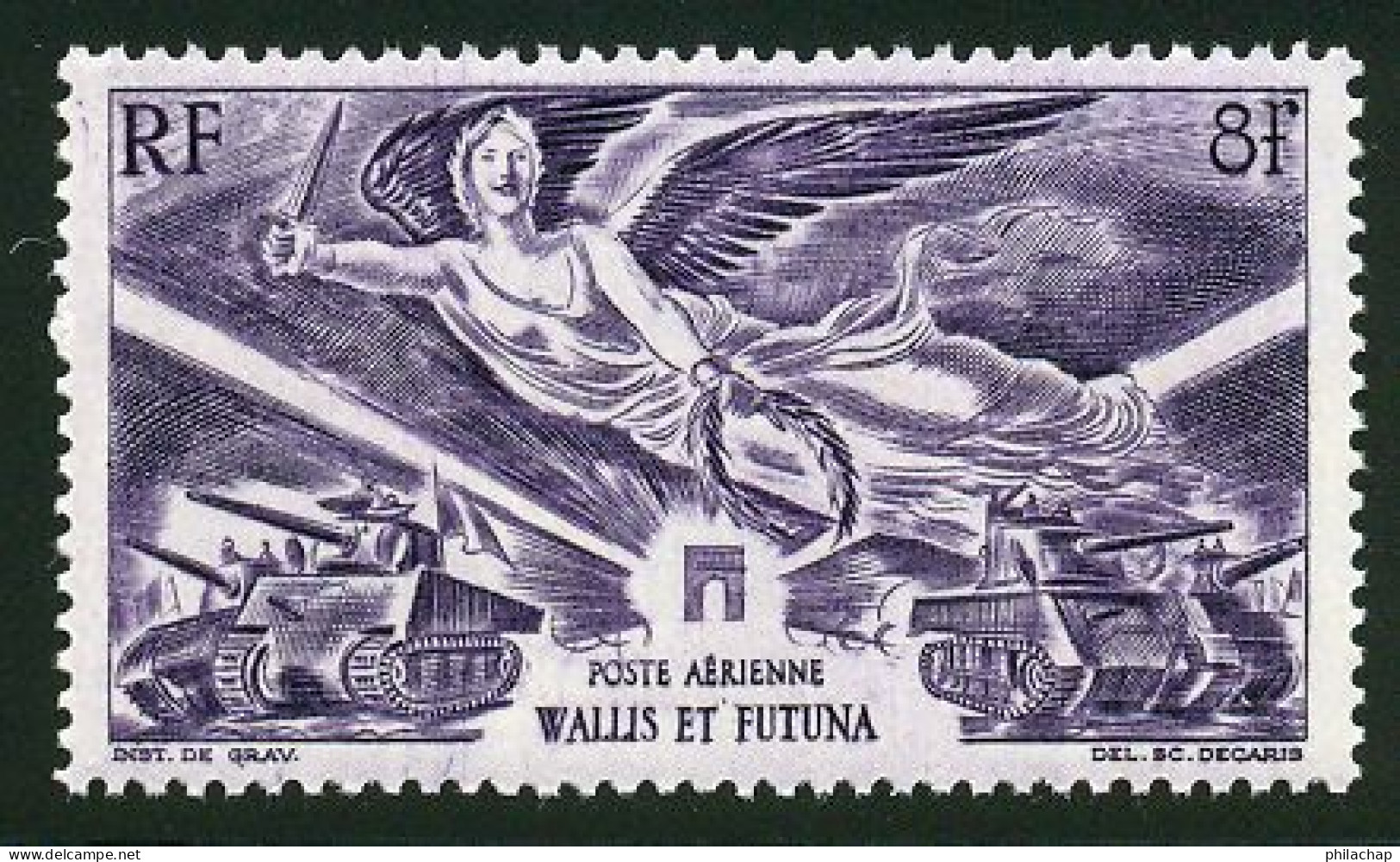 Wallis Et Futuna PA 1946 Yvert 4 ** TB Victoire Bord De Feuille - Ungebraucht