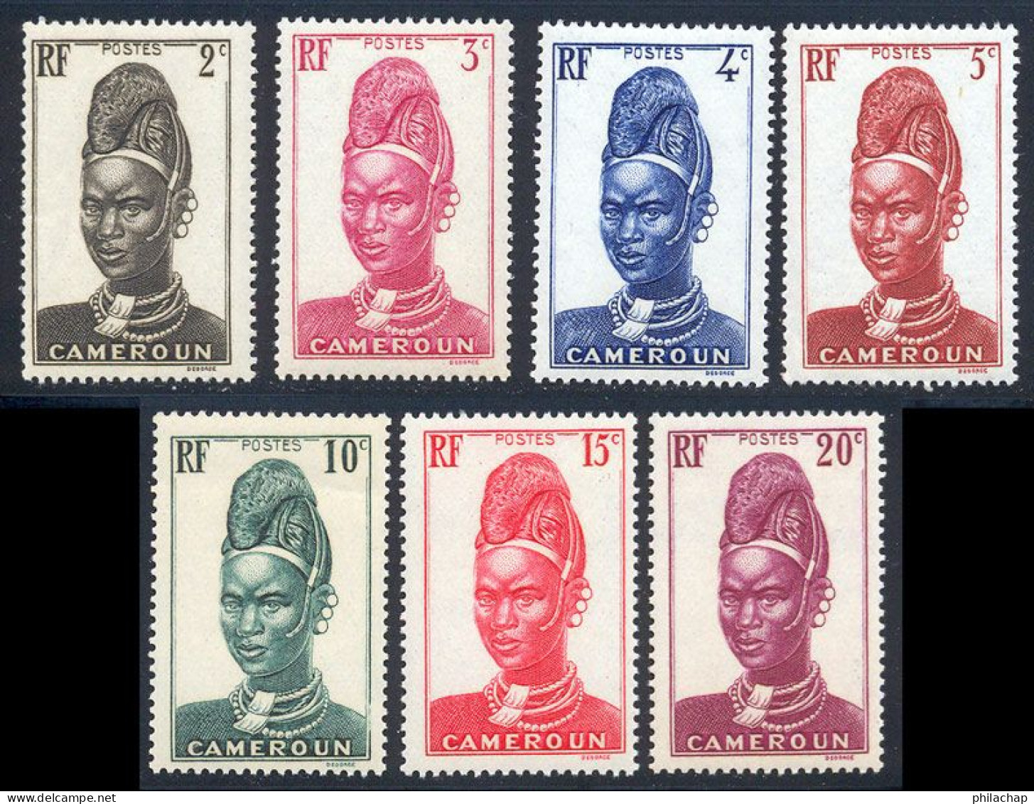 Cameroun 1939 Yvert 162 / 168 ** TB Bord De Feuille - Unused Stamps