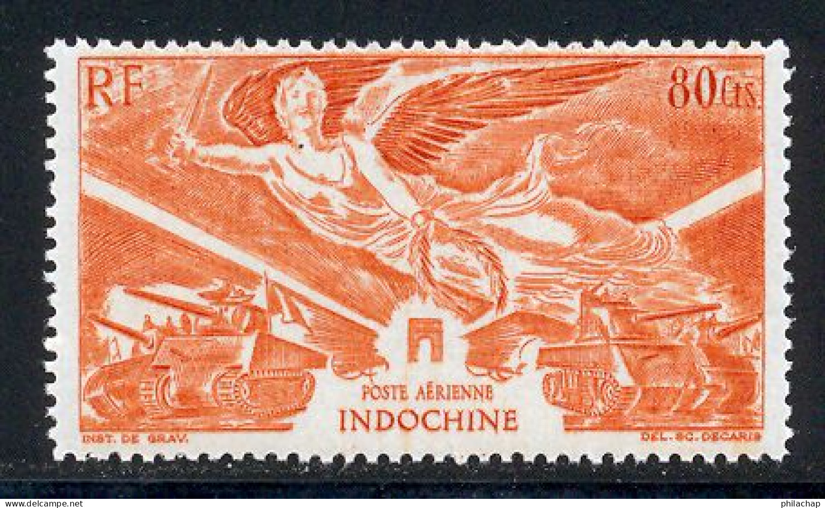 Indochine PA 1946 Yvert 39 ** TB Victoire Bord De Feuille - Airmail