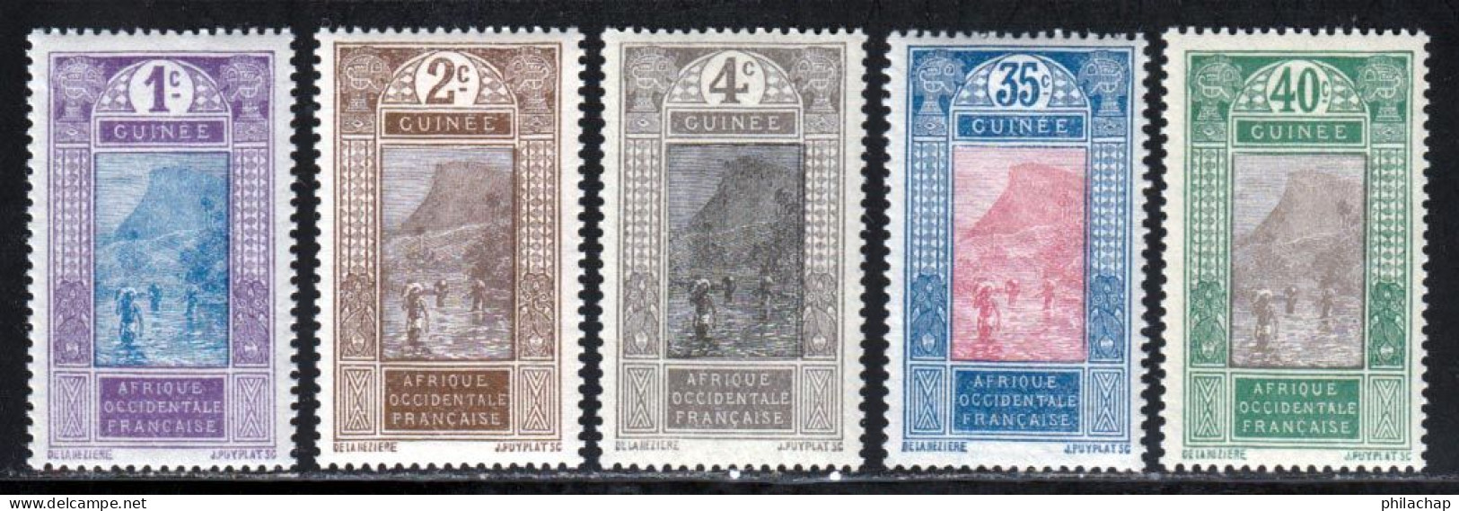 Guinee 1913 Yvert 63 / 65 - 72 - 73 ** TB - Unused Stamps