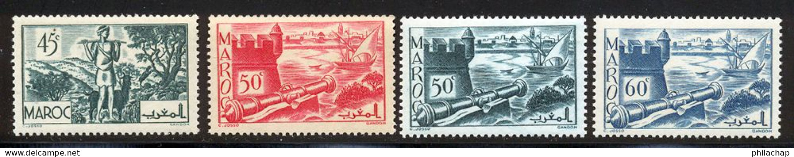 Maroc 1939 Yvert 172 / 175 ** TB - Ungebraucht