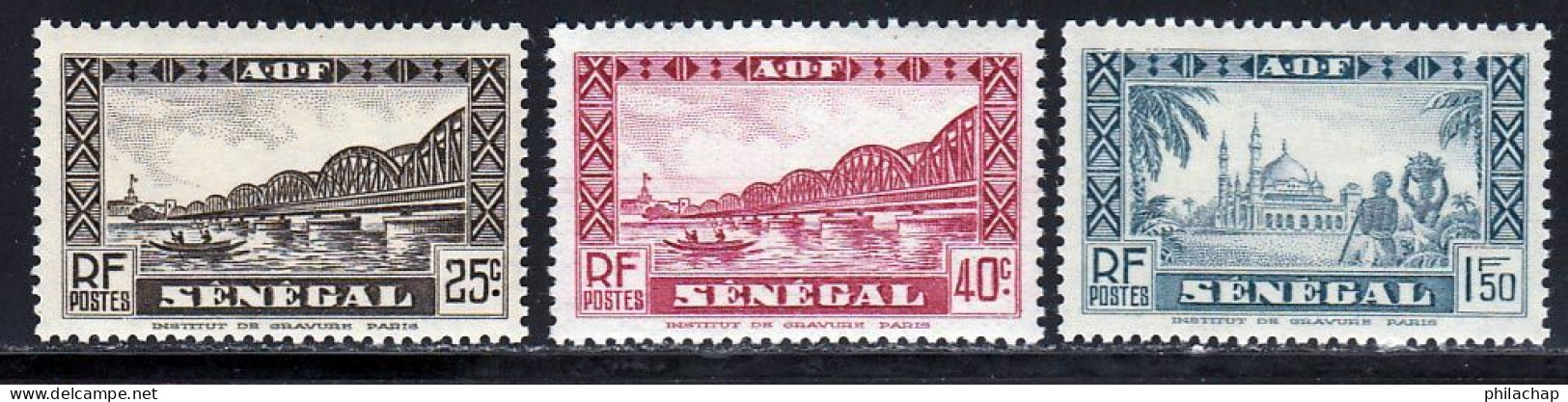 Senegal 1935 Yvert 121 - 123 - 131 ** TB - Unused Stamps
