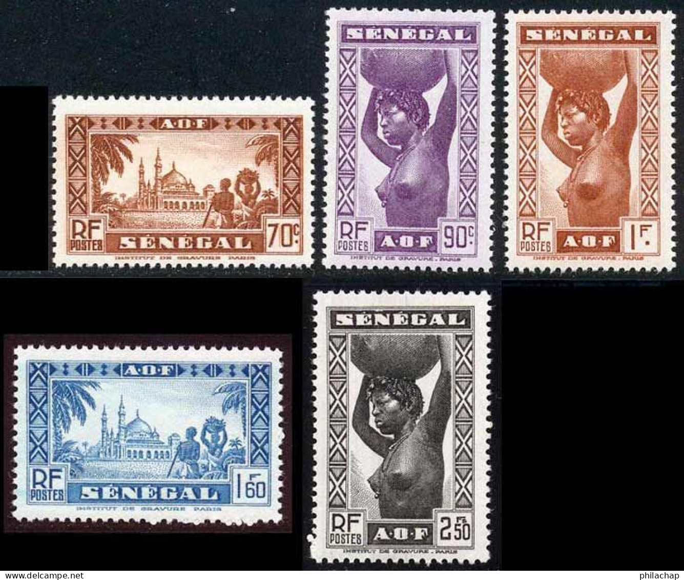 Senegal 1939 Yvert 162 / 164 - 167 -169 ** TB Bord De Feuille - Neufs