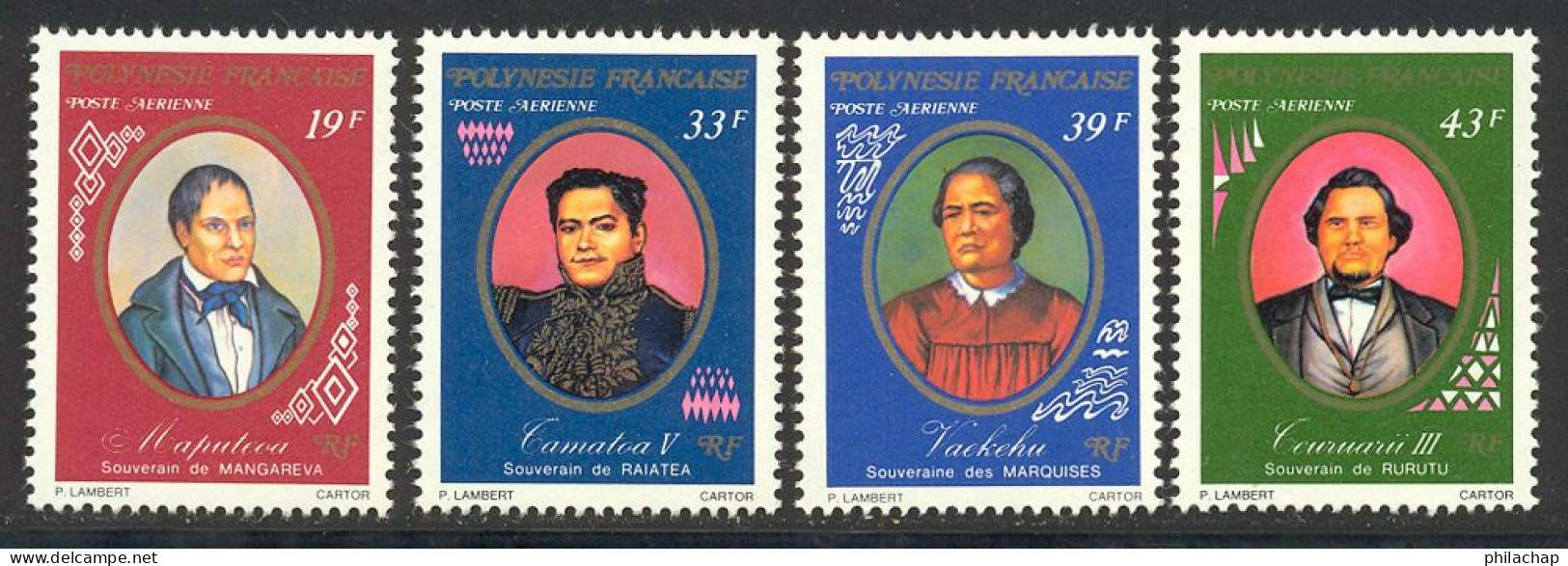 Polynesie Française PA 1977 Yvert 117 / 120 ** TB Bord De Feuille - Ungebraucht