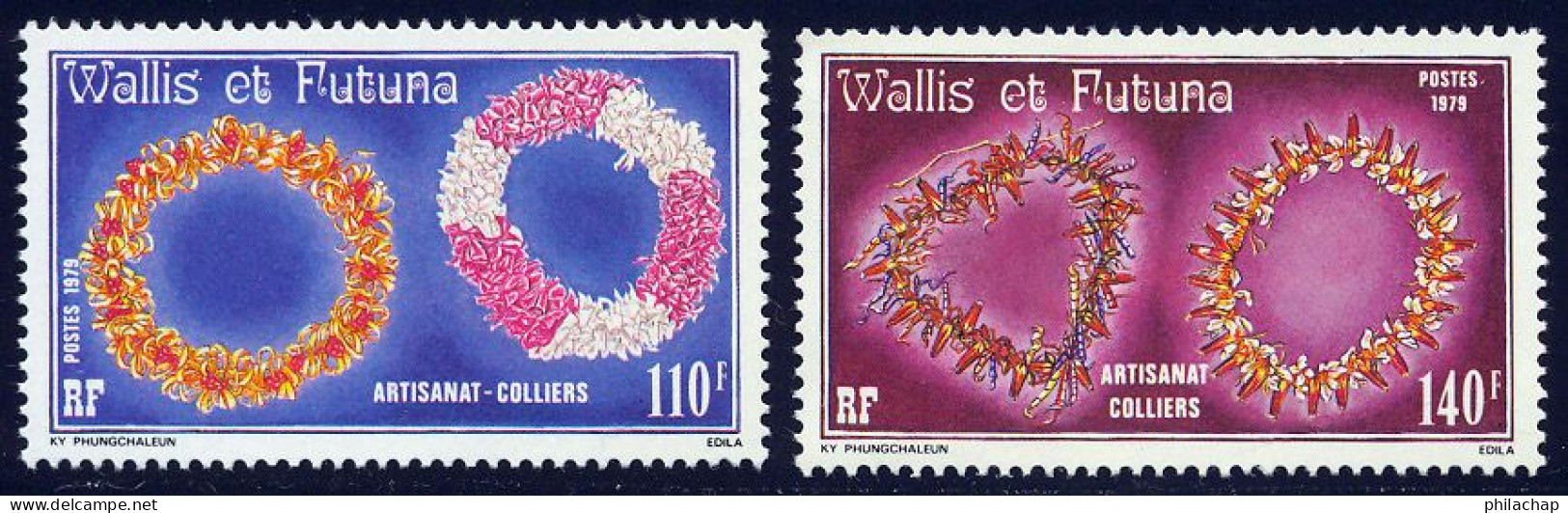 Wallis Et Futuna 1979 Yvert 241 / 242 ** TB Bord De Feuille - Nuovi