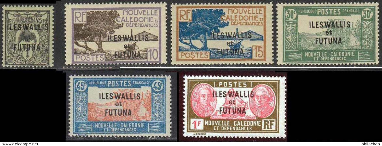 Wallis Et Futuna 1920 Yvert 1-47-48-51-53-58 ** TB - Unused Stamps