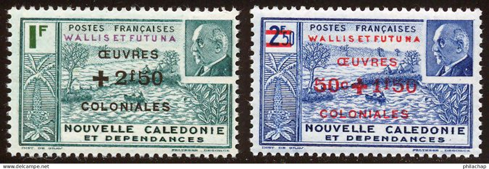 Wallis Et Futuna 1944 Yvert 131 / 132 ** TB - Unused Stamps