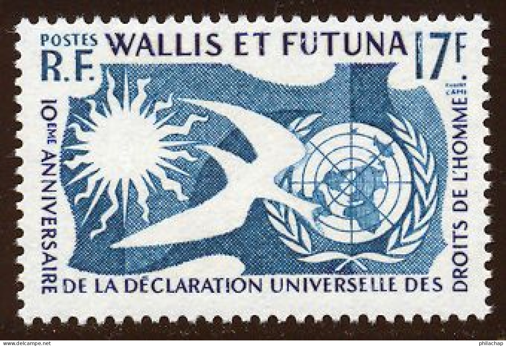 Wallis Et Futuna 1958 Yvert 160 ** TB Bord De Feuille - Ongebruikt