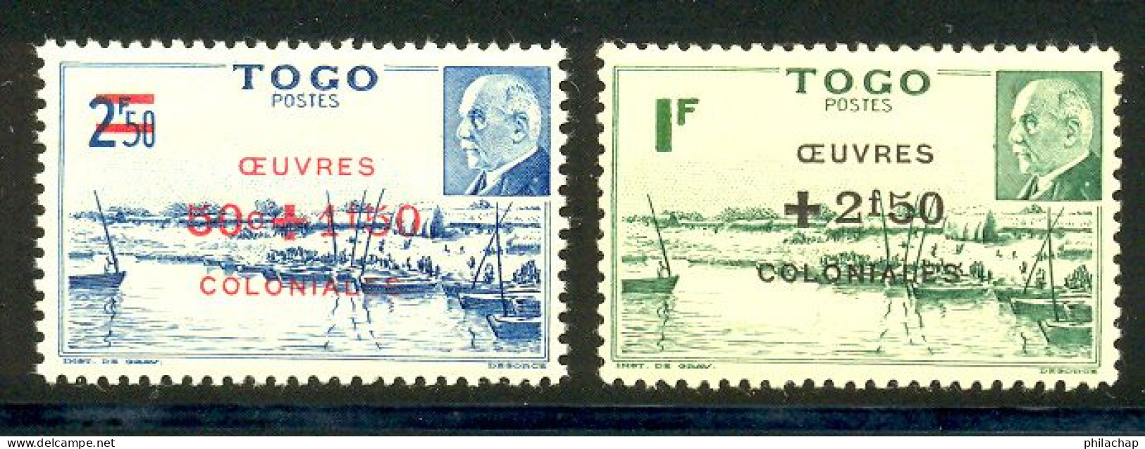 Togo 1944 Yvert 226 / 227 ** TB - Nuevos