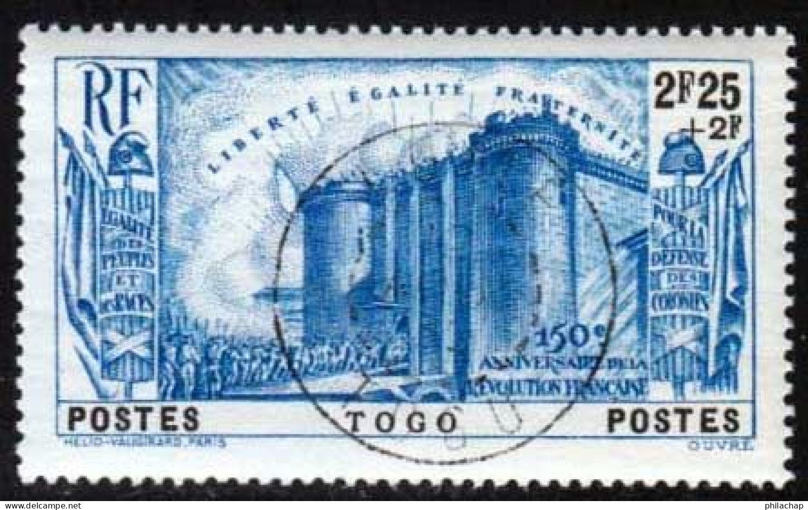 Togo 1939 Yvert 181 (o) B Oblitere(s) Revolution - Gebraucht