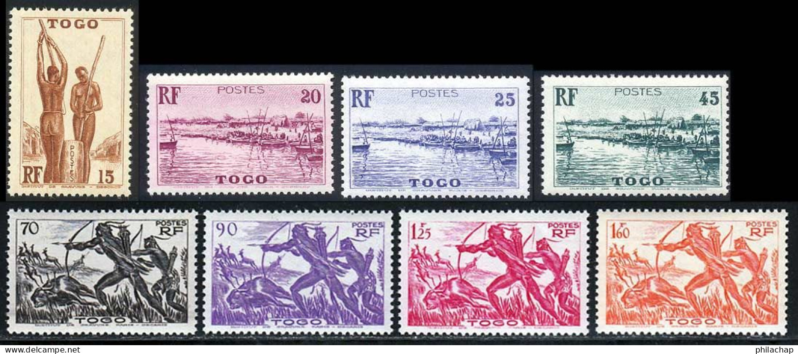 Togo 1941 Yvert 187 / 189 - 192 - 195 - 196 - 198 - 200 ** TB - Nuevos