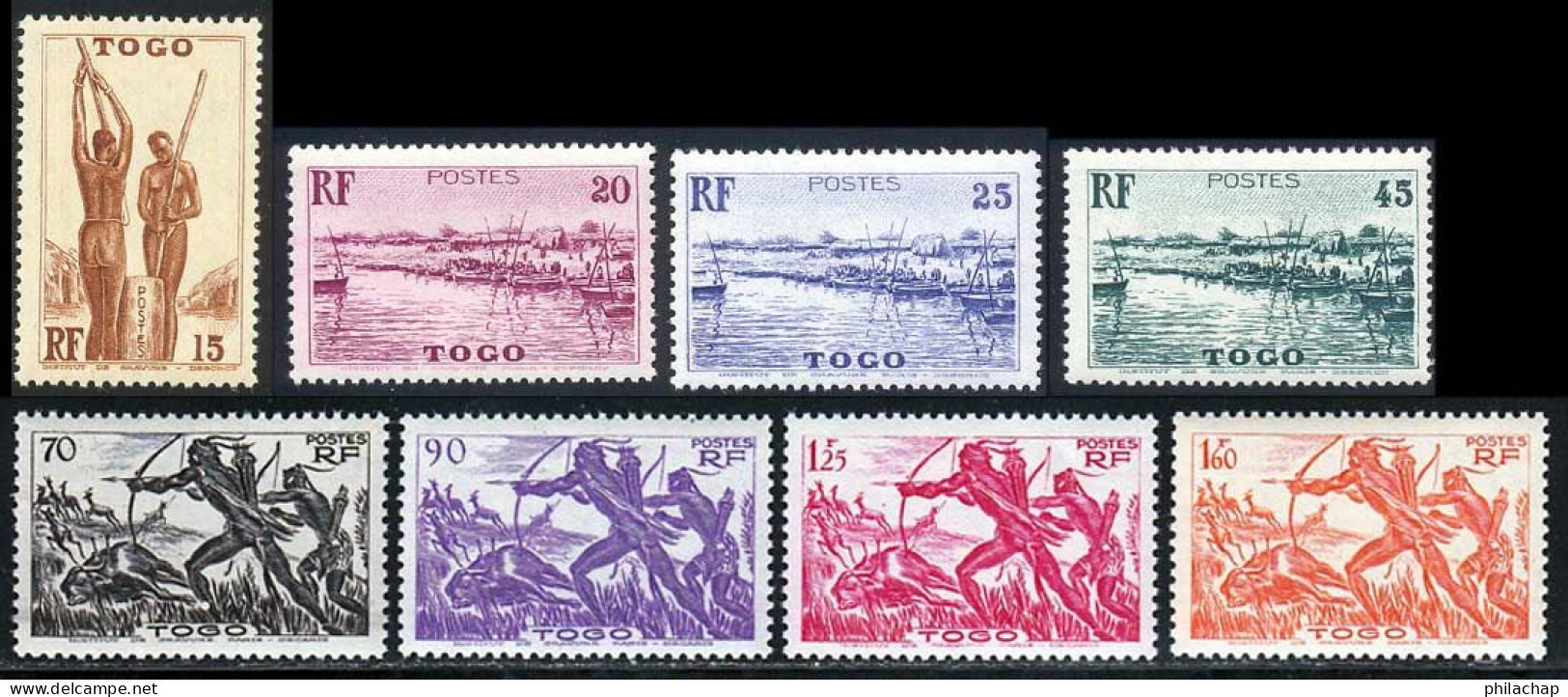 Togo 1941 Yvert 187 / 189 - 192 - 195 - 196 - 198 - 200 ** TB - Neufs