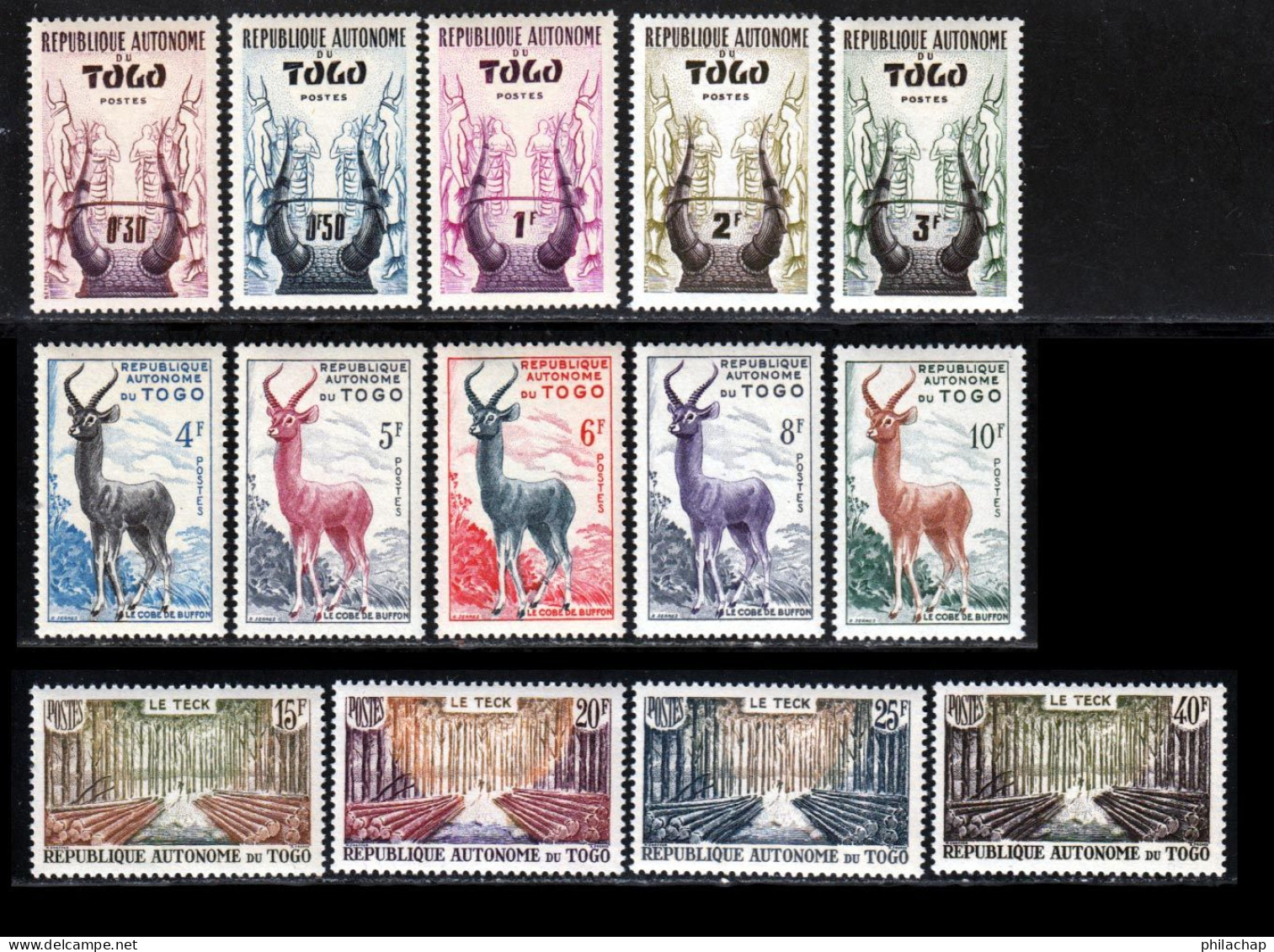 Togo 1957 Yvert 261 / 274 ** TB Bord De Feuille - Unused Stamps