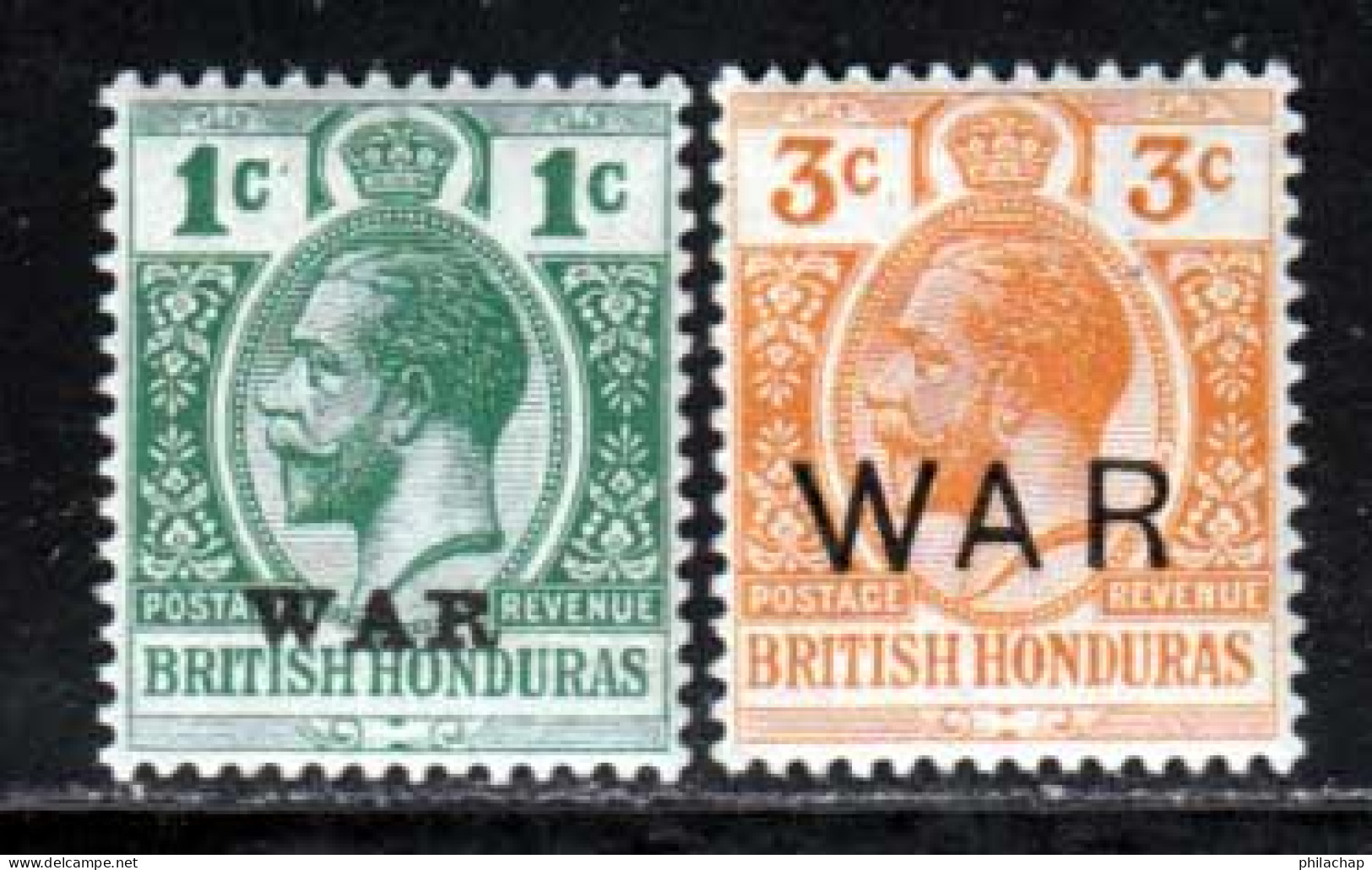 Honduras Britannique 1916 Yvert 86 - 90 ** TB - Britisch-Honduras (...-1970)