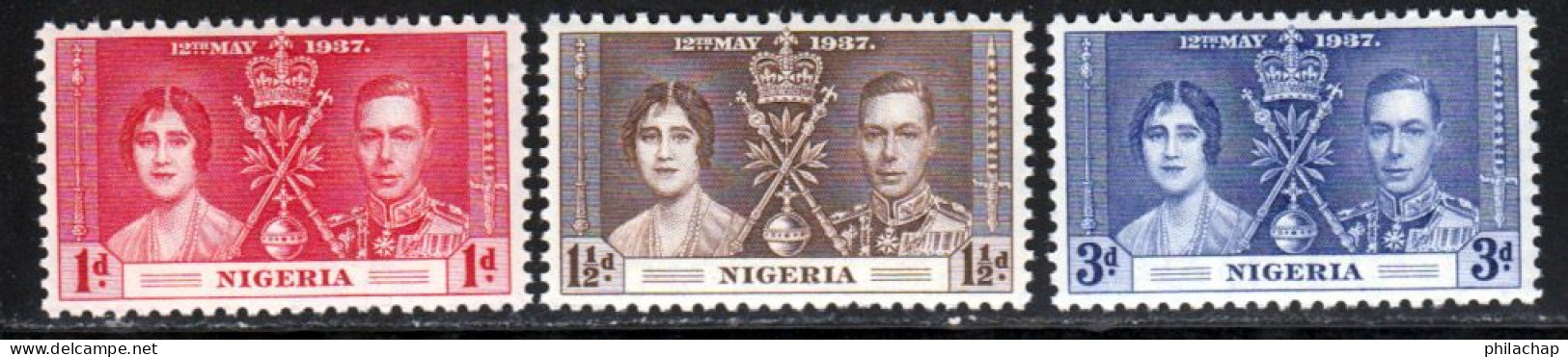 Nigeria 1937 Yvert 49 / 51 ** TB - Nigeria (...-1960)