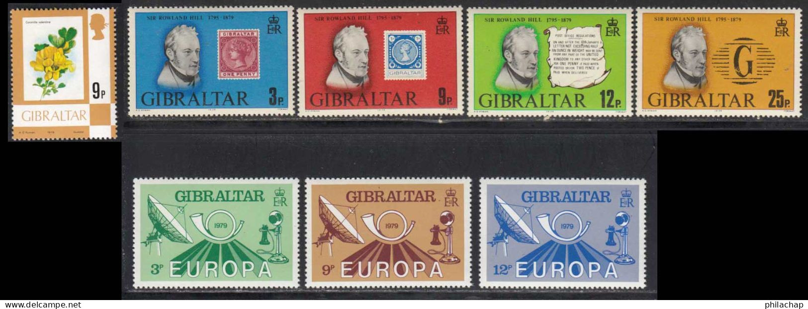 Gibraltar 1978 Yvert 388 / 395 ** TB - Gibraltar