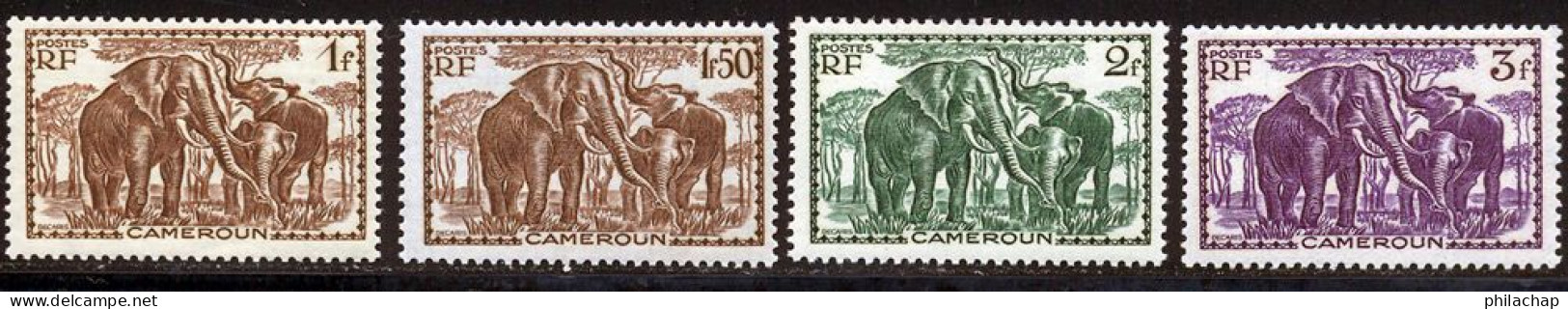 Cameroun 1939 Yvert 179 - 182 - 185 - 188 ** TB - Neufs