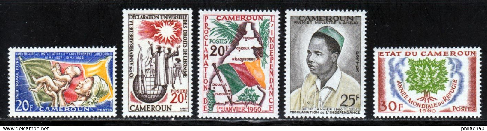 Cameroun 1960 Yvert 305 - 306 - 310 / 312 ** TB - Neufs