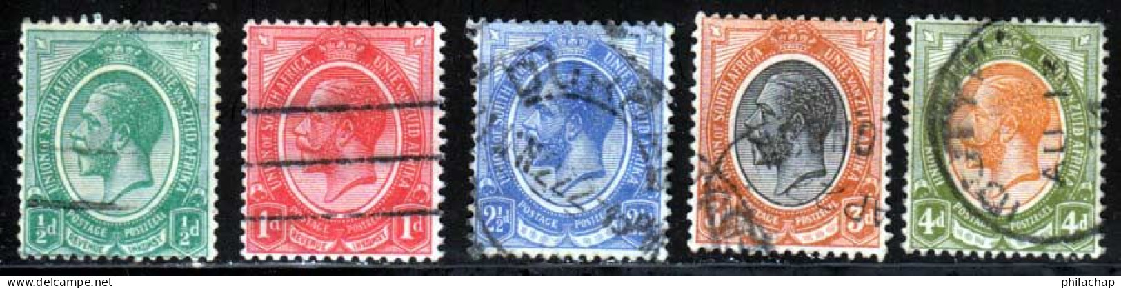 Afrique Du Sud 1913 Yvert 2 - 2A - 6 - 7 - 15 (o) B Oblitere(s) - Usati