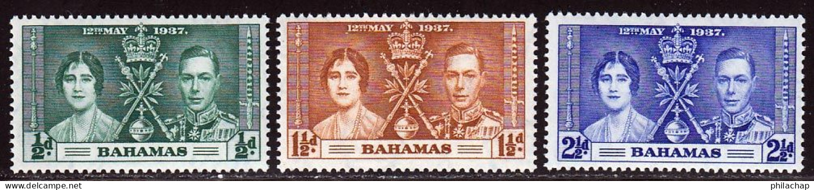 Bahamas 1937 Yvert 98 / 100 ** TB - 1859-1963 Colonie Britannique