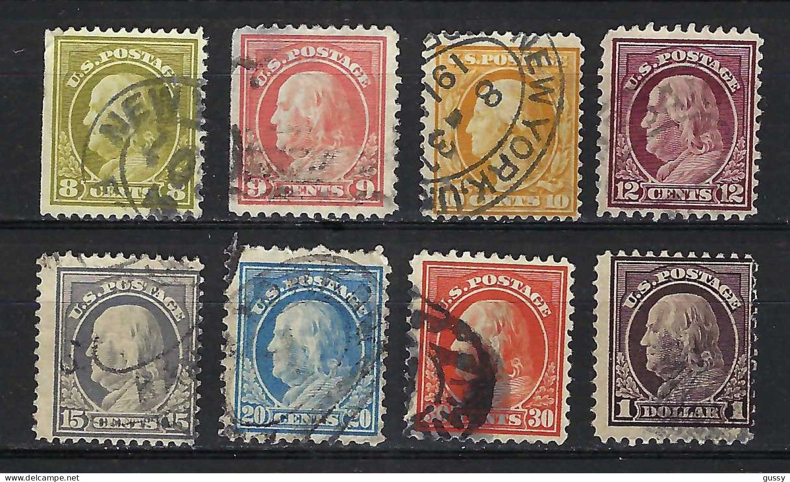 ETATS UNIS Ca.1908-19: Lot D'obl. - Used Stamps