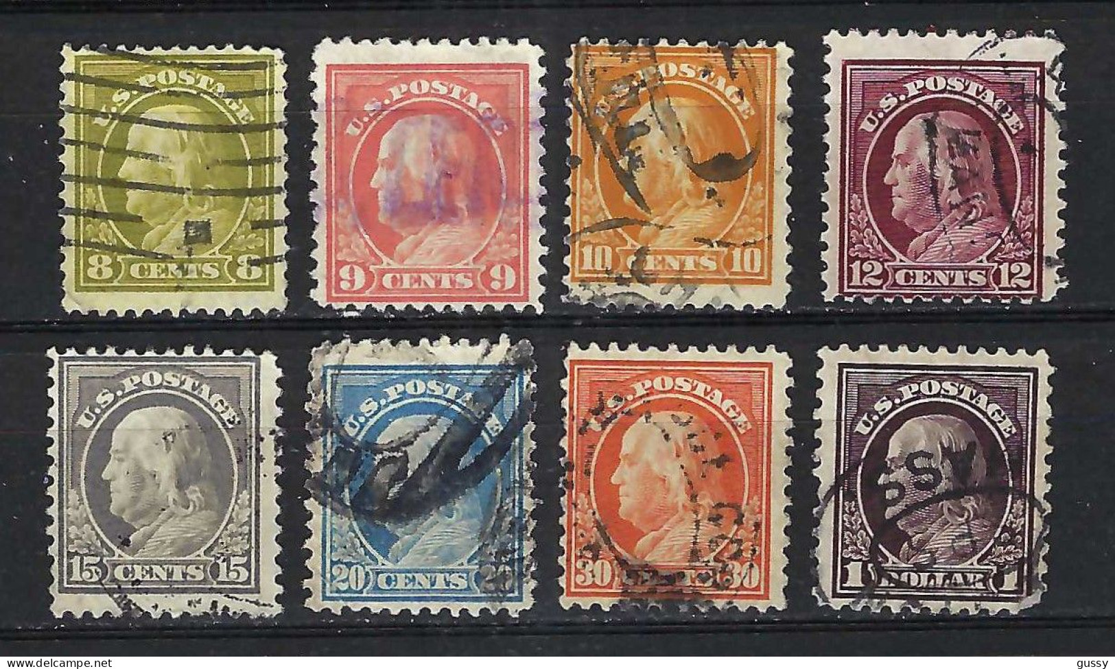 ETATS UNIS Ca.1908-19: Lot D'obl. - Used Stamps