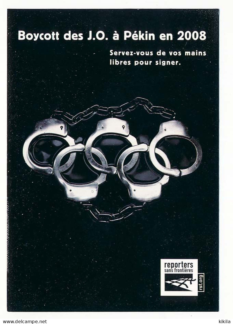 CPM 10,5 X 15 Boycott Des Jeux Olympiques D'été De PEKIN En 2008   Olympics Games - Evènements