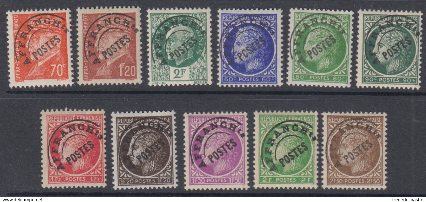 PREO - Série  84 à 93  * *  - Cote : 17,50 € - 1893-1947