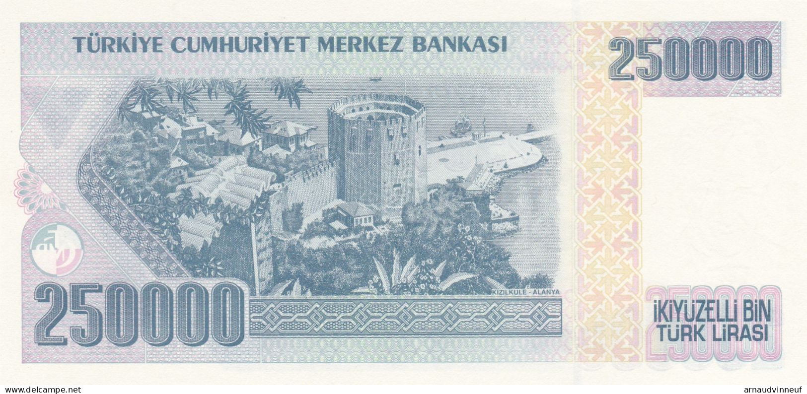 TURQUIE 250000 TURK LIRASI - Turquia