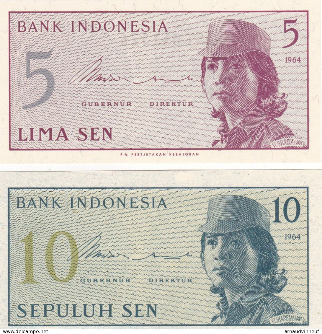 INDONESIE LOT DE 2 BILLETS - Indonesia